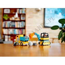 Klocki LEGO 10931 - Ciężarówka i koparka DUPLO
